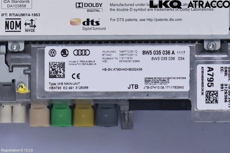 Audi A5 17- Cd Radio - Multimediapanel