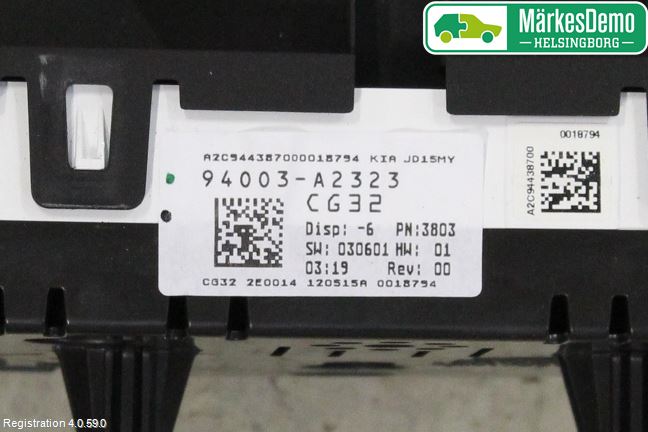 Kia CEED 12-18 Instrument Komb