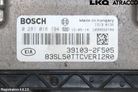 Kia SPORTAGE (SL) 11-15 Styrenhet Inspump Diesel