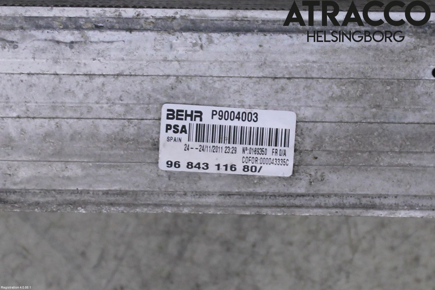 Citroen C3 PICASSO Laddluft-Intercooler Kyl