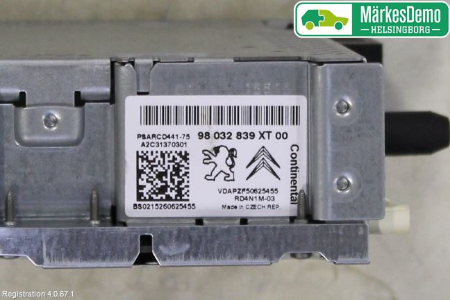 Peugeot PARTNER 16-18 Cd Radio - Multimediapanel