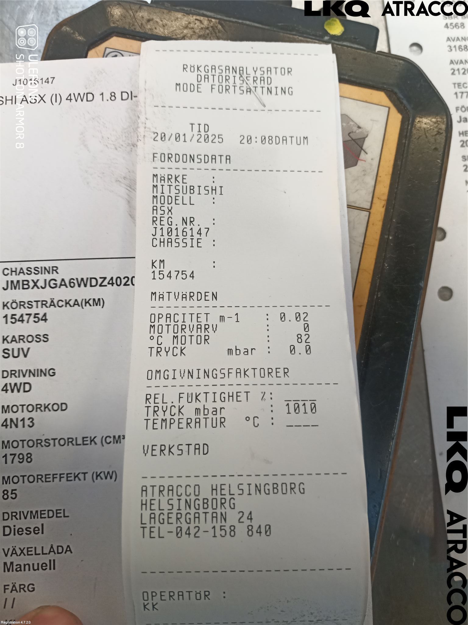 Mitsubishi ASX 10-22 Motor Diesel