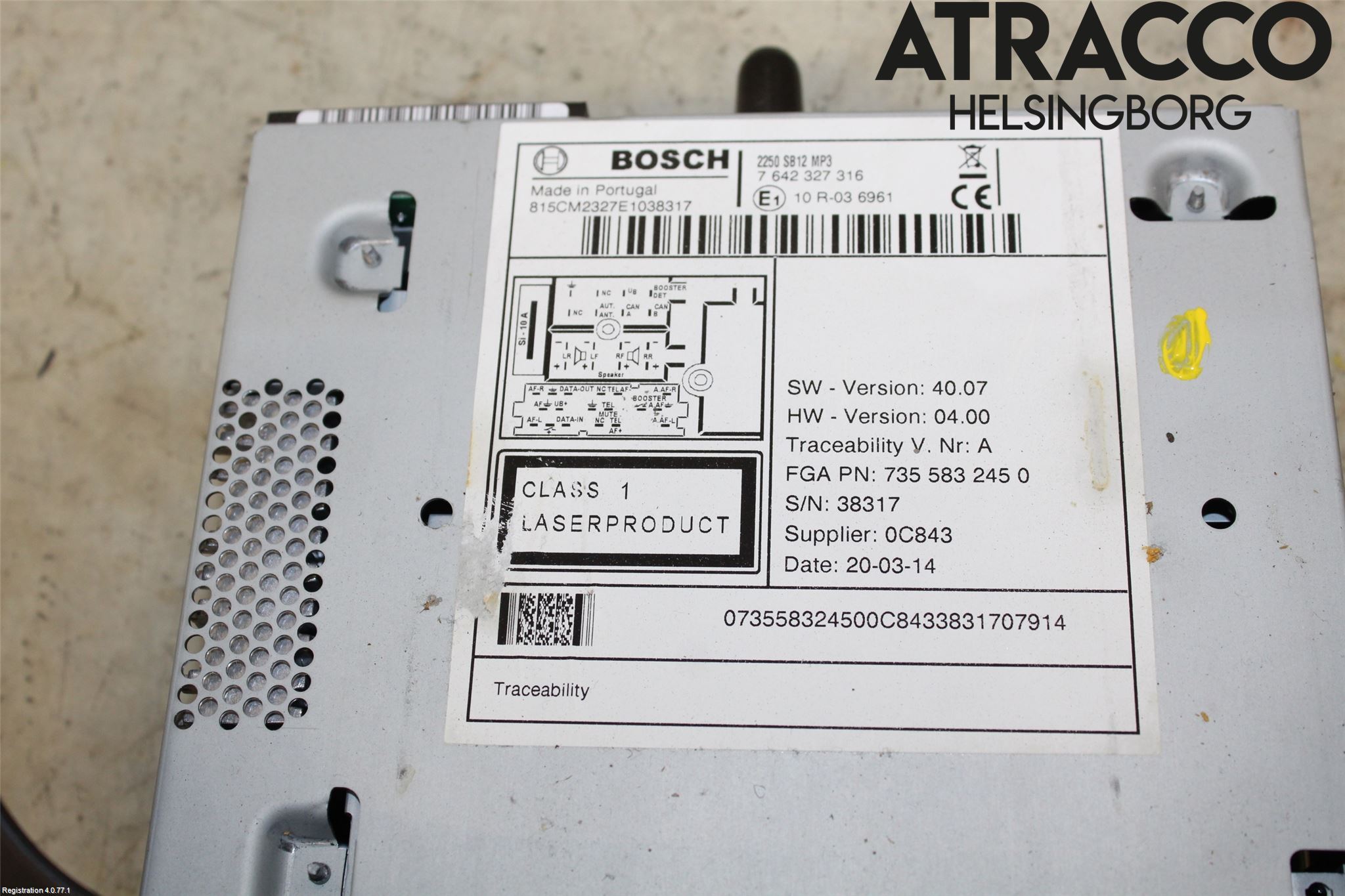 Fiat QUBO Cd Radio - Multimediapanel