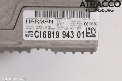 BMW X4 F26 14-18 Cd Radio - Multimediapanel