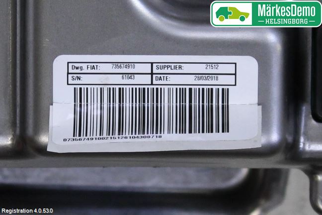 Fiat 500 07- Rattaxelagg Med Inb Servo