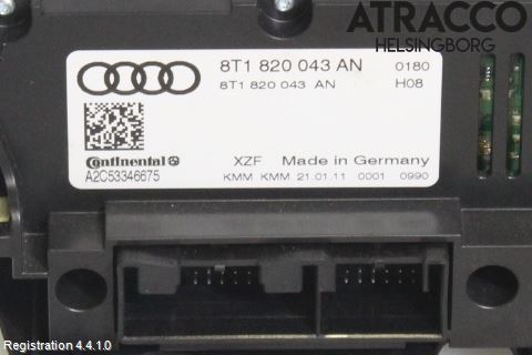 Audi A5 07-16 Ac Styrenhet Ac Manöveren