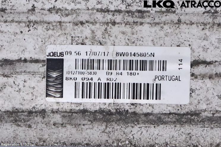 Audi A5 17- Laddluft-Intercooler Kyl
