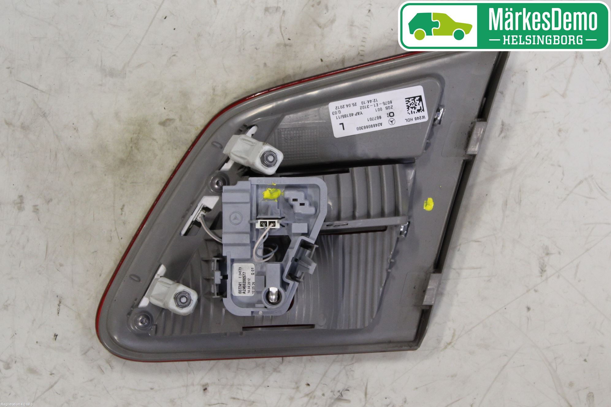 Mercedes-Benz MB B-KLASS (W246/W242) 12-19 Bakljus Lucka Vä
