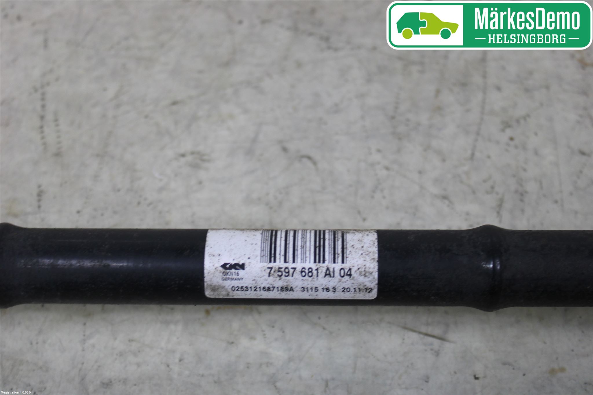 BMW 3 F30/F31/F80 12-19 Drivaxel Bak Vänster