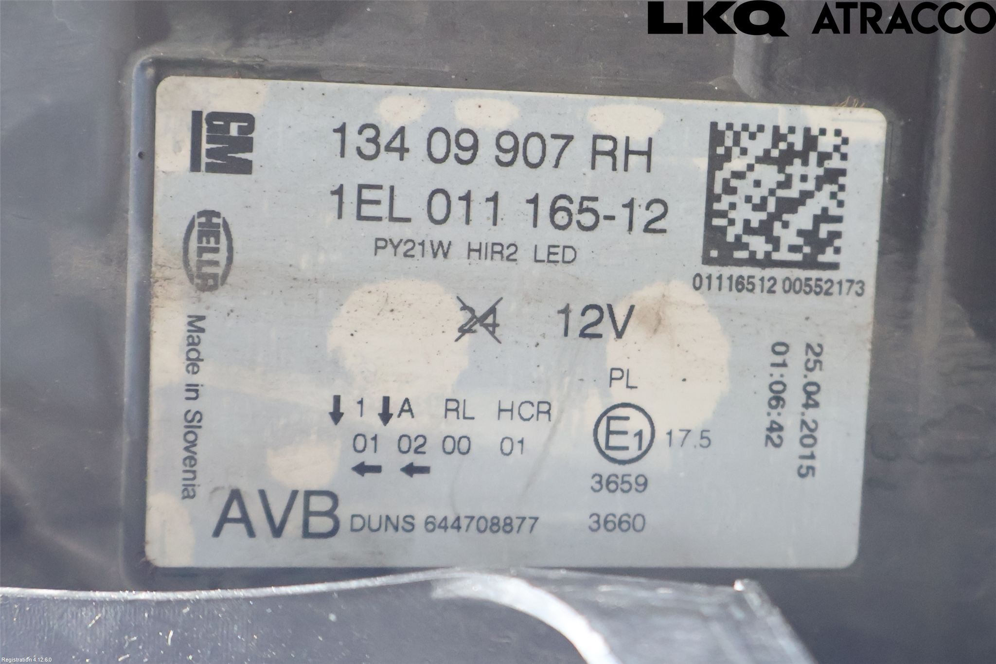 Opel INSIGNIA 09-16 Strålkastare Höger