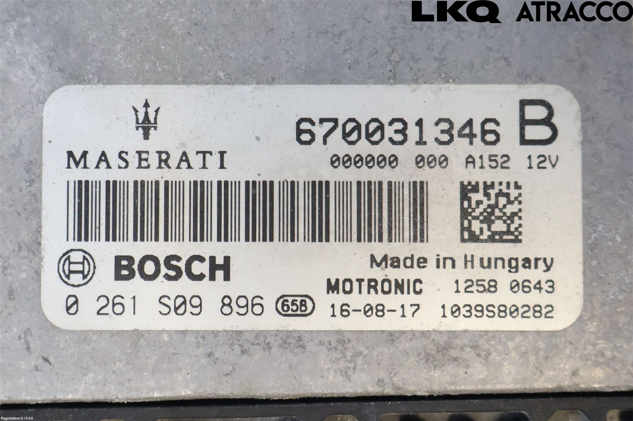 Maserati QUATTROPORTE Styrenhet Insprut Bensin
