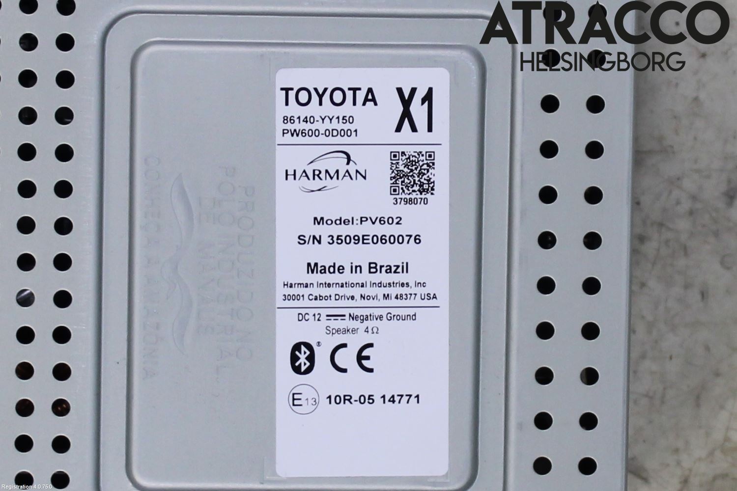 Toyota YARIS XP130 15-20 Radio