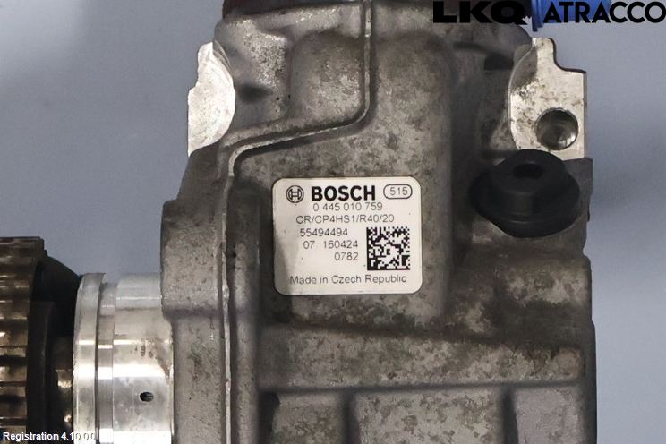 Opel INSIGNIA 09-16 Bränsle Insppump Diesel