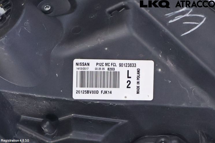 Nissan JUKE 14-19 Positionsljus Fram Vä