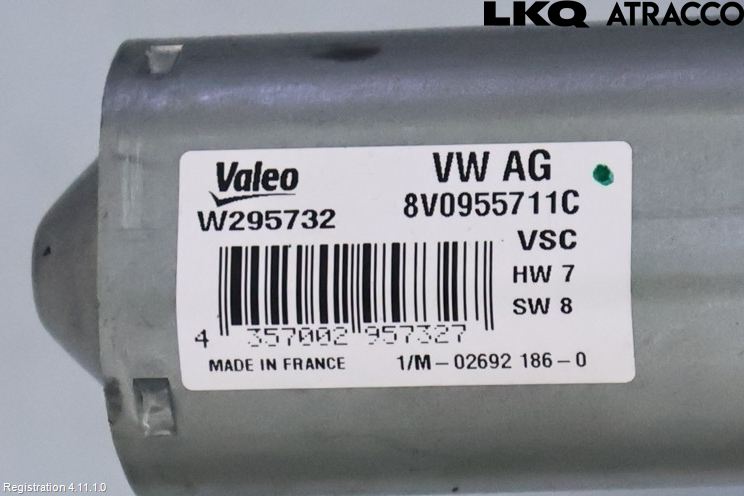 Audi A3/S3 8Y 21- Torkarmotor Baklucka