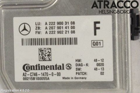 Mercedes-Benz MB C-KLASS (W205) 14-21 Sensor Aktivt Kollisionsskydd