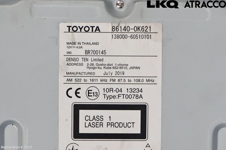 Toyota HILUX 16- Cd Radio - Multimediapanel