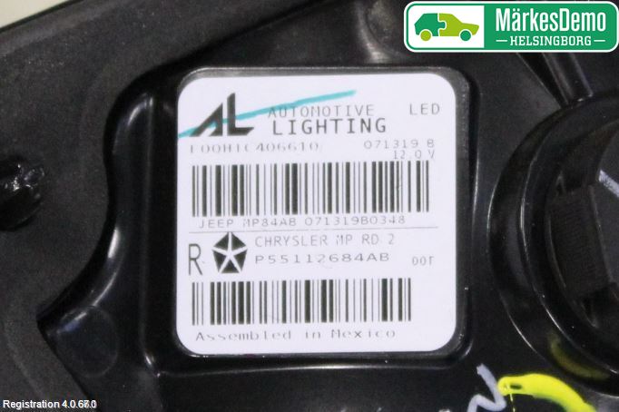 Jeep COMPASS Bakljus Lucka Hö