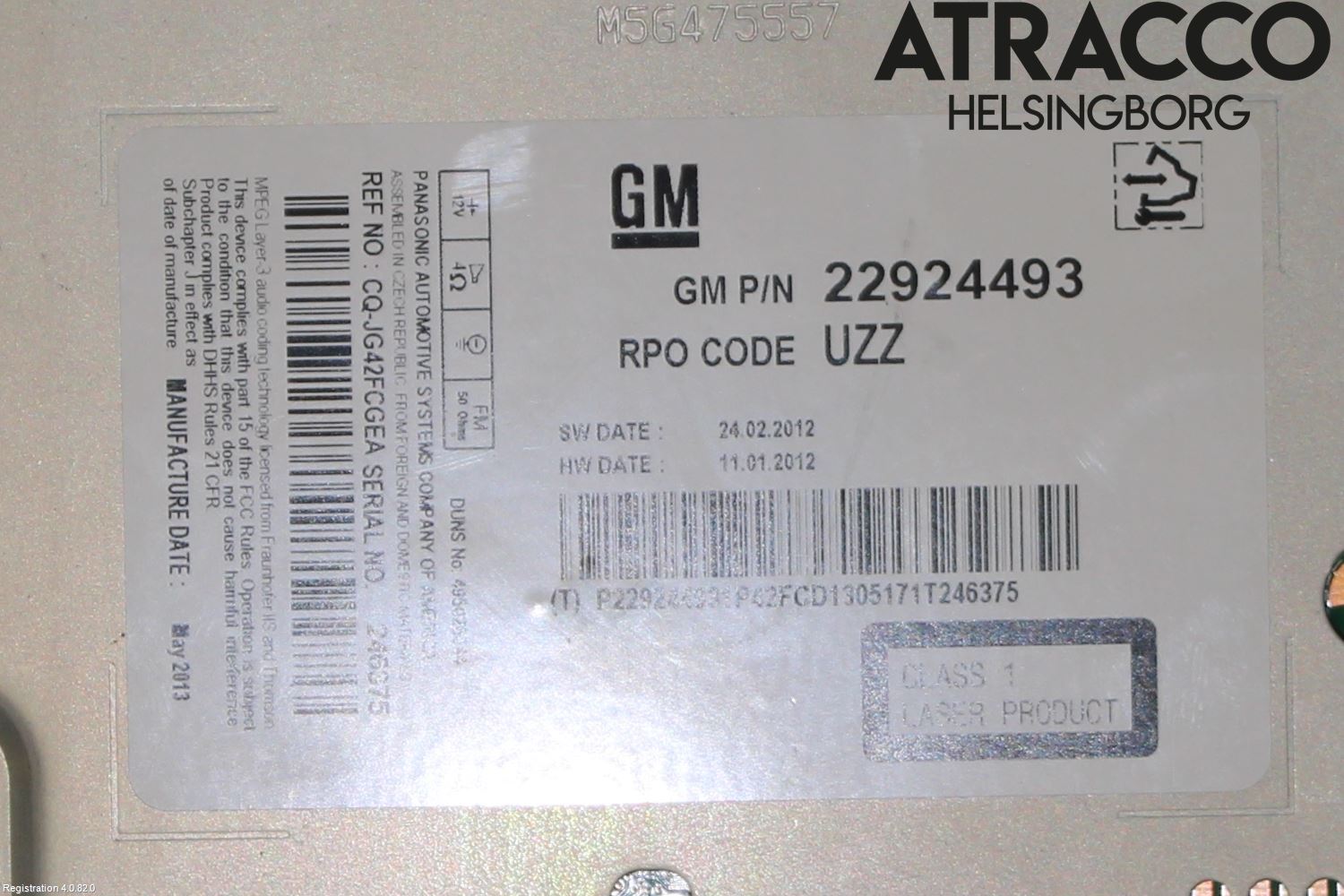 Opel ASTRA J 10-15 Cd Radio - Multimediapanel