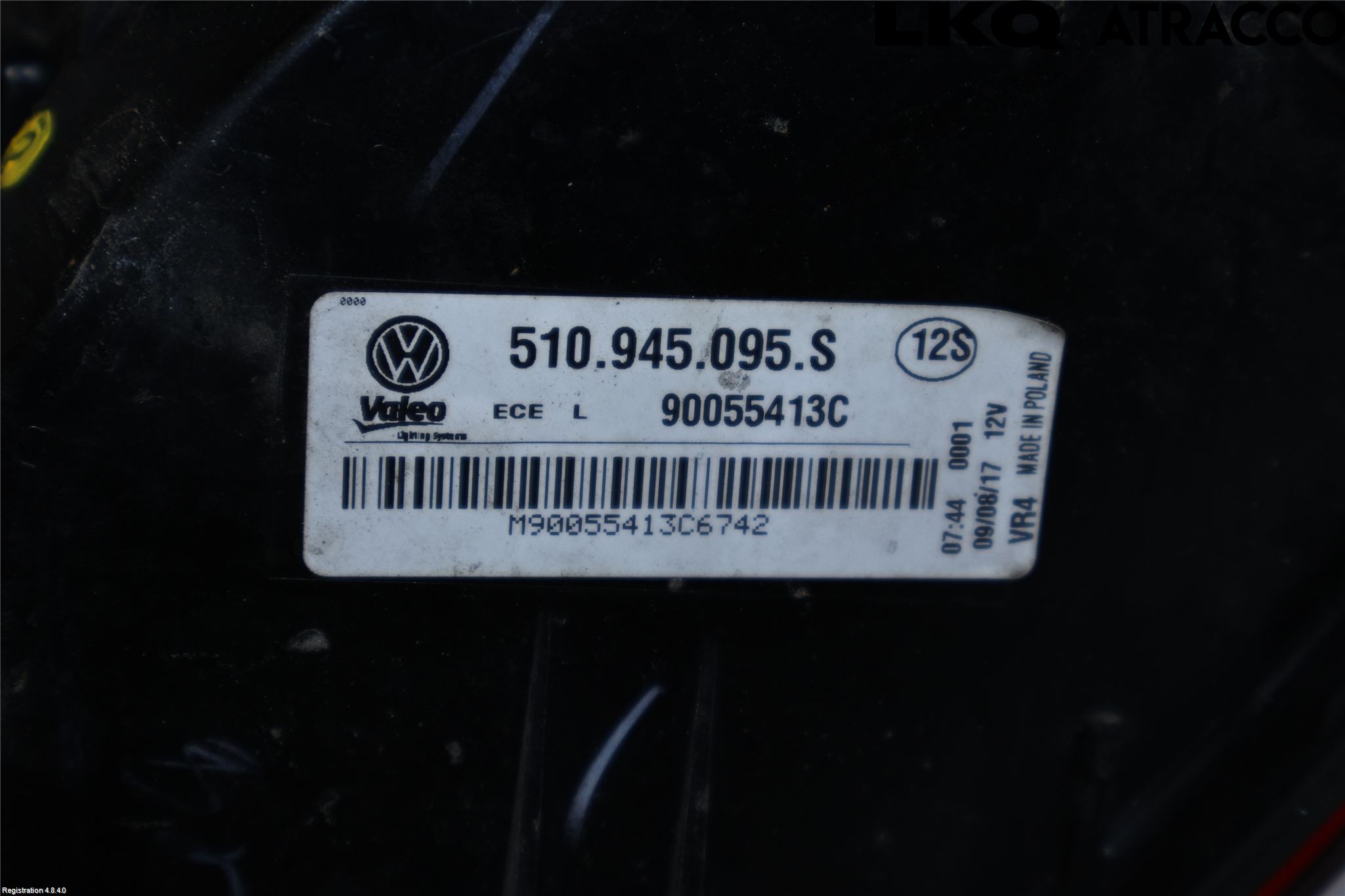 Volkswagen VW GOLF SPORTSVAN 15-20 Bakljus Vänster
