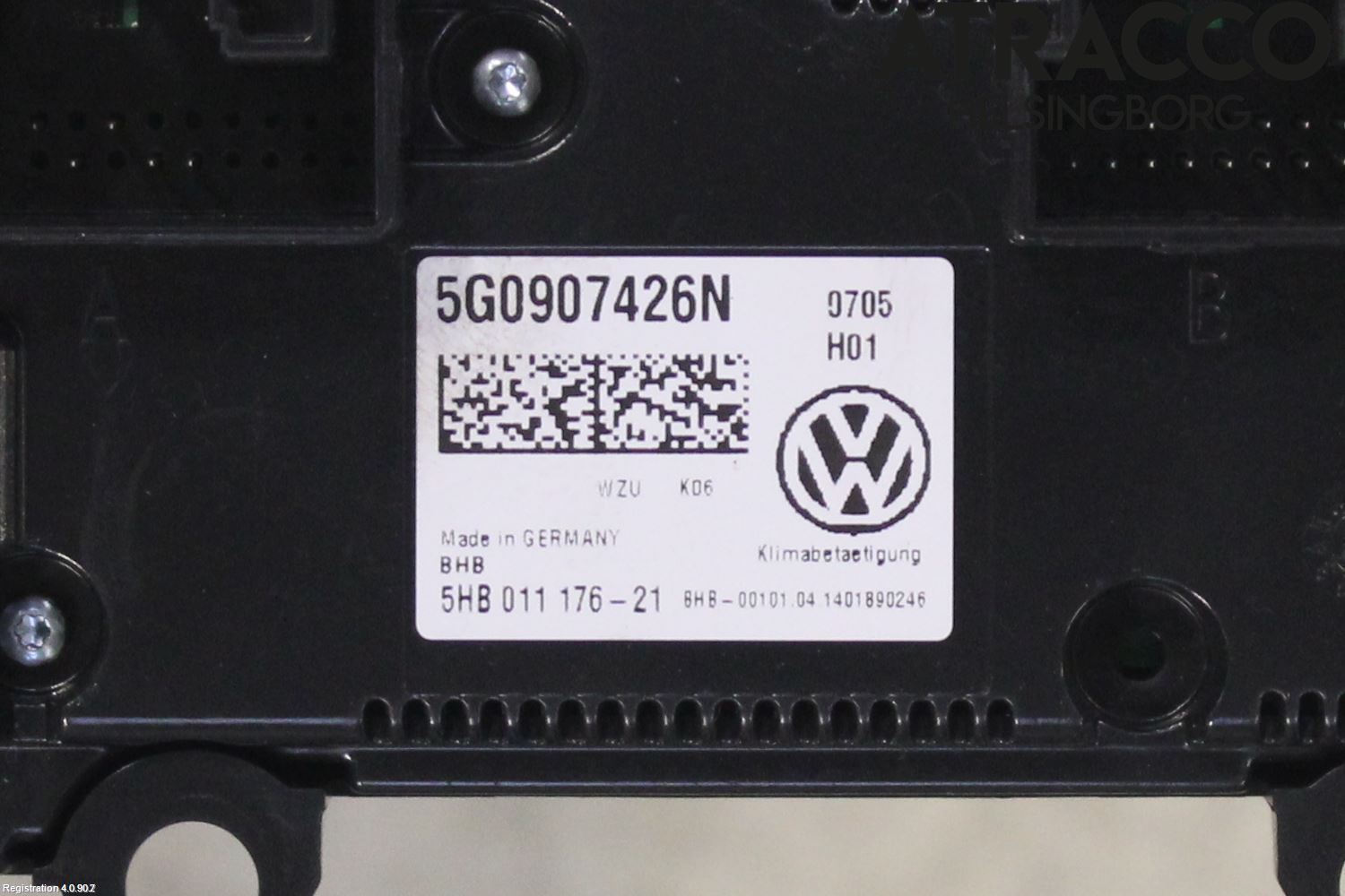 Volkswagen VW GOLF / E-GOLF VII 13-20 Ac Styrenhet Ac Manöveren
