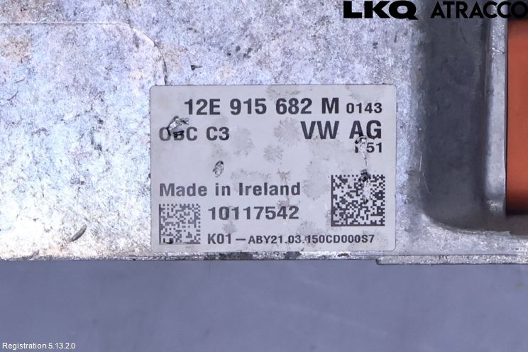 Volkswagen VW GOLF / E-GOLF VII 13-20 Batteriladdare Högspänning