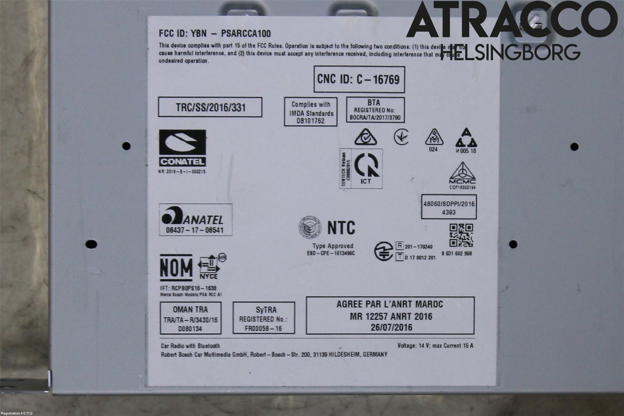 Peugeot RIFTER/E-RIFTER 19- Radio