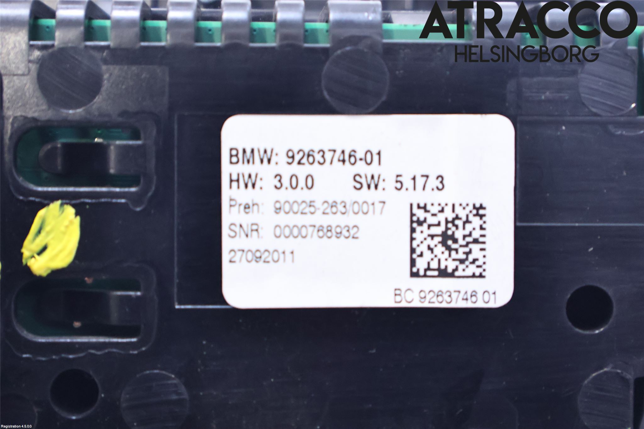 BMW 5 F10/F11/F18 09-17 Ac Styrenhet Ac Manöveren