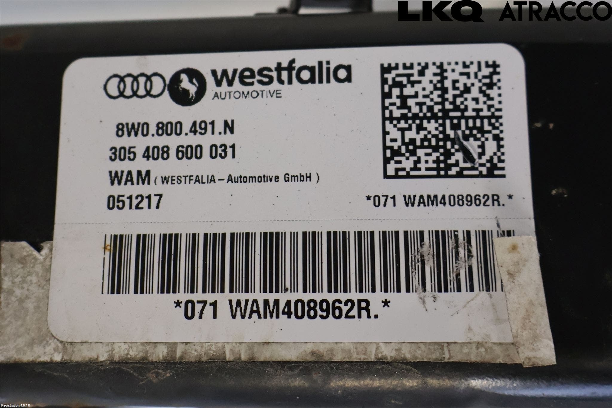 Audi A4/S4 B9 16-19 Dragkrok