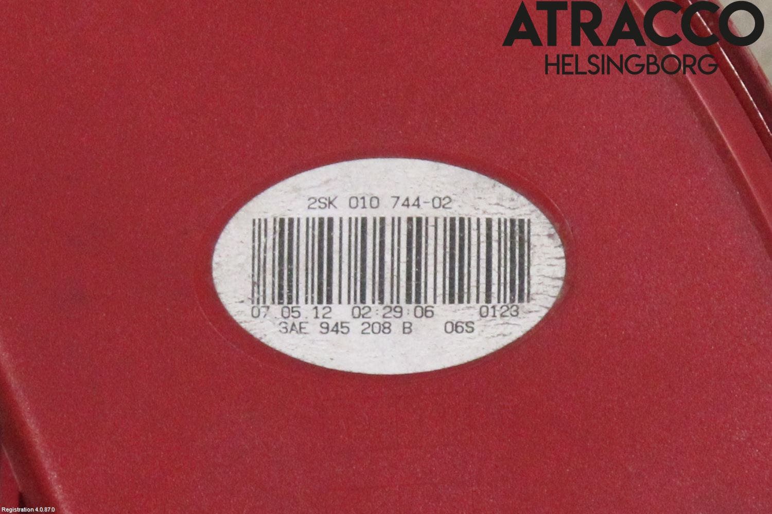 Volkswagen VW PASSAT 11-14 Bakljus Höger