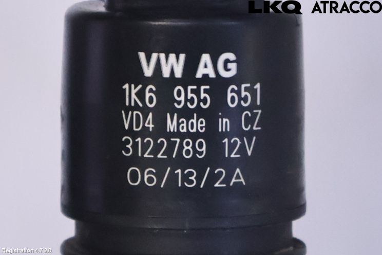 Volkswagen VW PASSAT 11-14 Spolarpump Vindruta