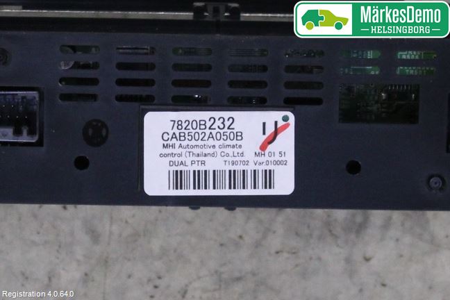 Mitsubishi OUTLANDER 13-21 Ac Styrenhet Ac Manöveren