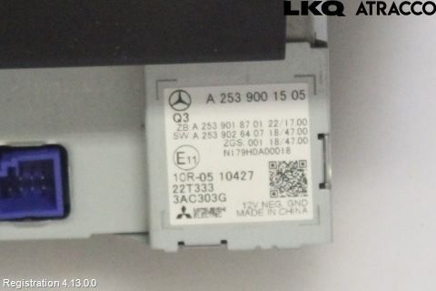 Mercedes-Benz MB CITAN/EQT (W420) 22- Multifunktionsdisplay