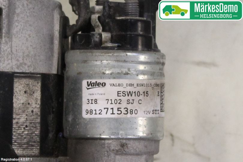 Peugeot PEUGOT 208 16-19 Startmotor