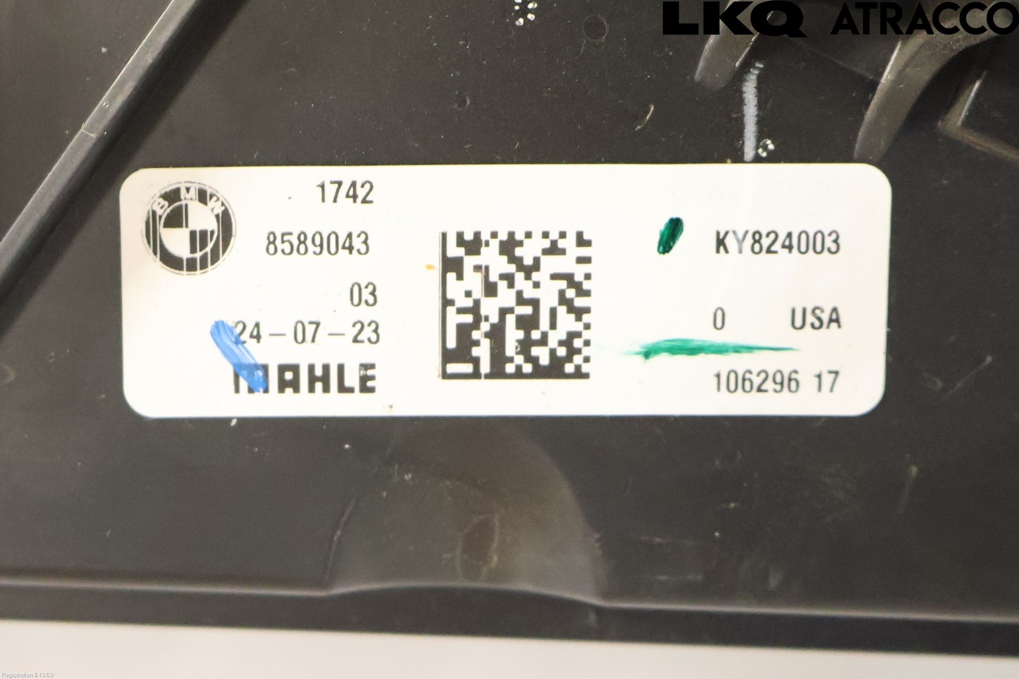 BMW X7 G07 19- Kylfläkt El