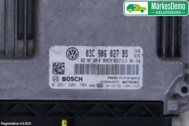 Volkswagen VW GOLF VI 09-13 Styrenhet Insprut Bensin