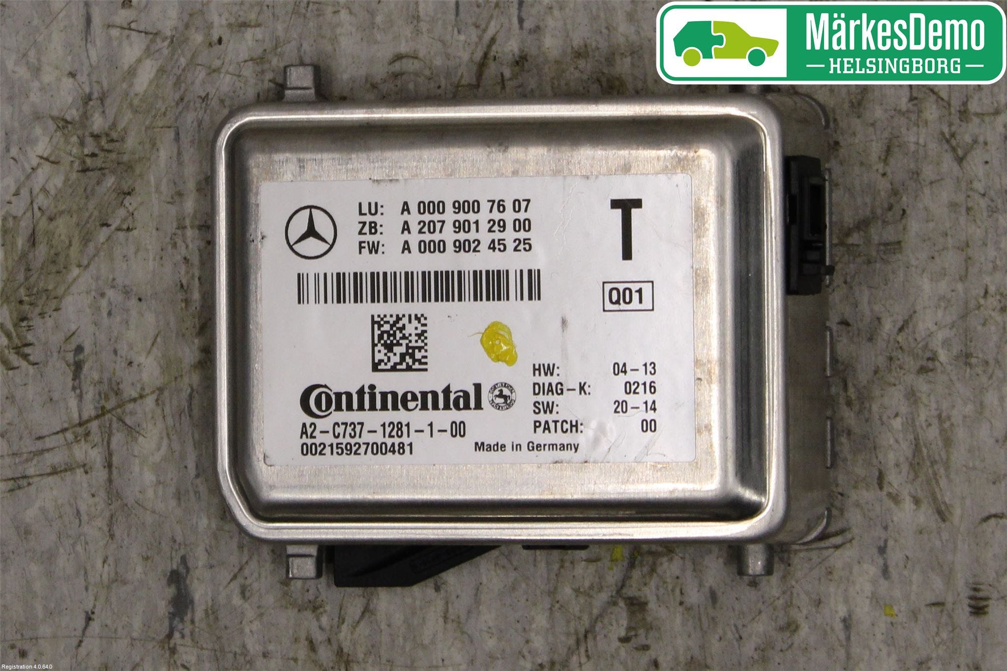 Mercedes-Benz MB CLA-KLASS (C117/X117) 13-19 Sensor Aktivt Kollisionsskydd