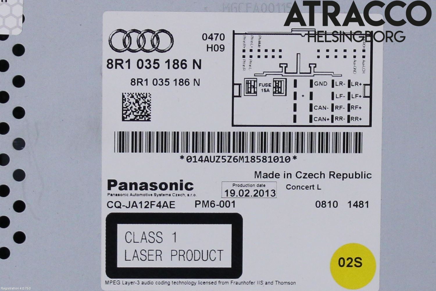 Audi A5 07-16 Cd Radio - Multimediapanel