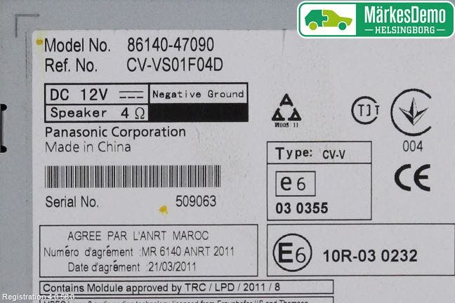 Toyota PRIUS ZVW30 09-20 Cd Radio - Multimediapanel