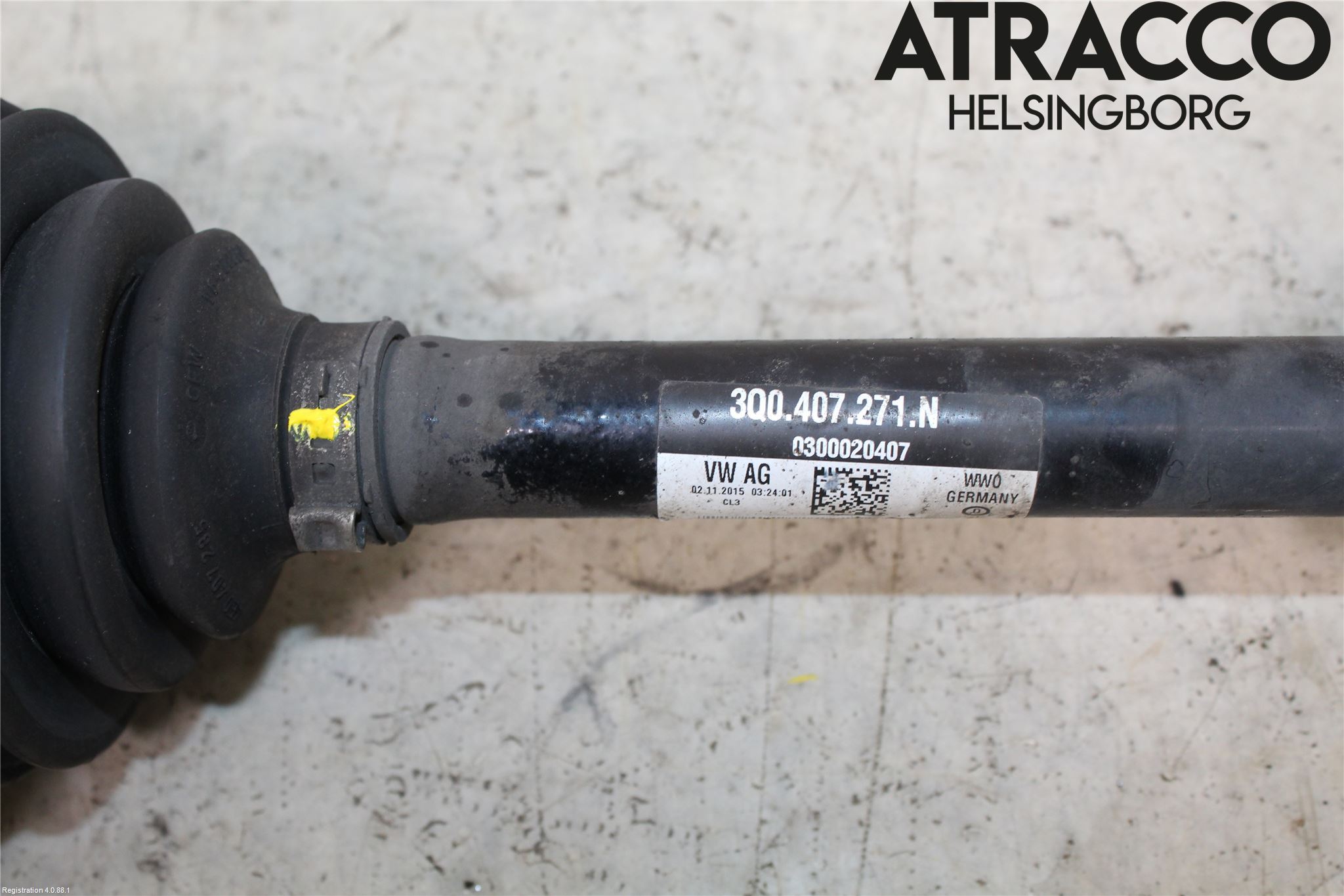 Volkswagen VW PASSAT 15-19 Drivaxel Fram Vänster