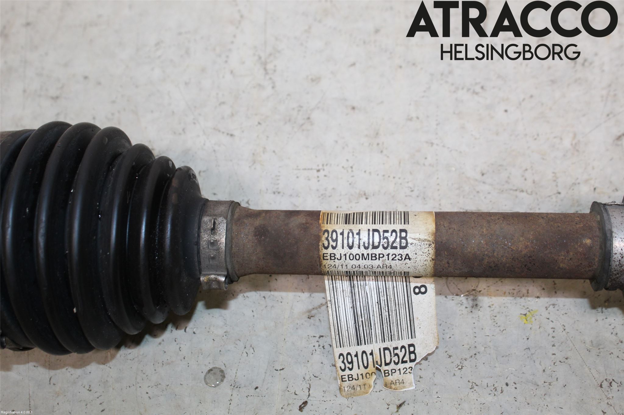 Nissan QASHQAI 10-14 Drivaxel Fram Vänster