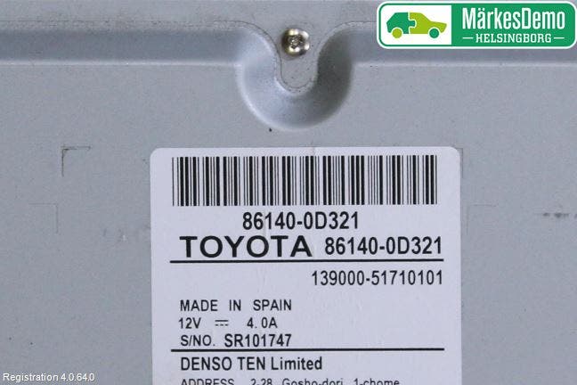 Toyota YARIS XP130 15-20 Cd Radio - Multimediapanel