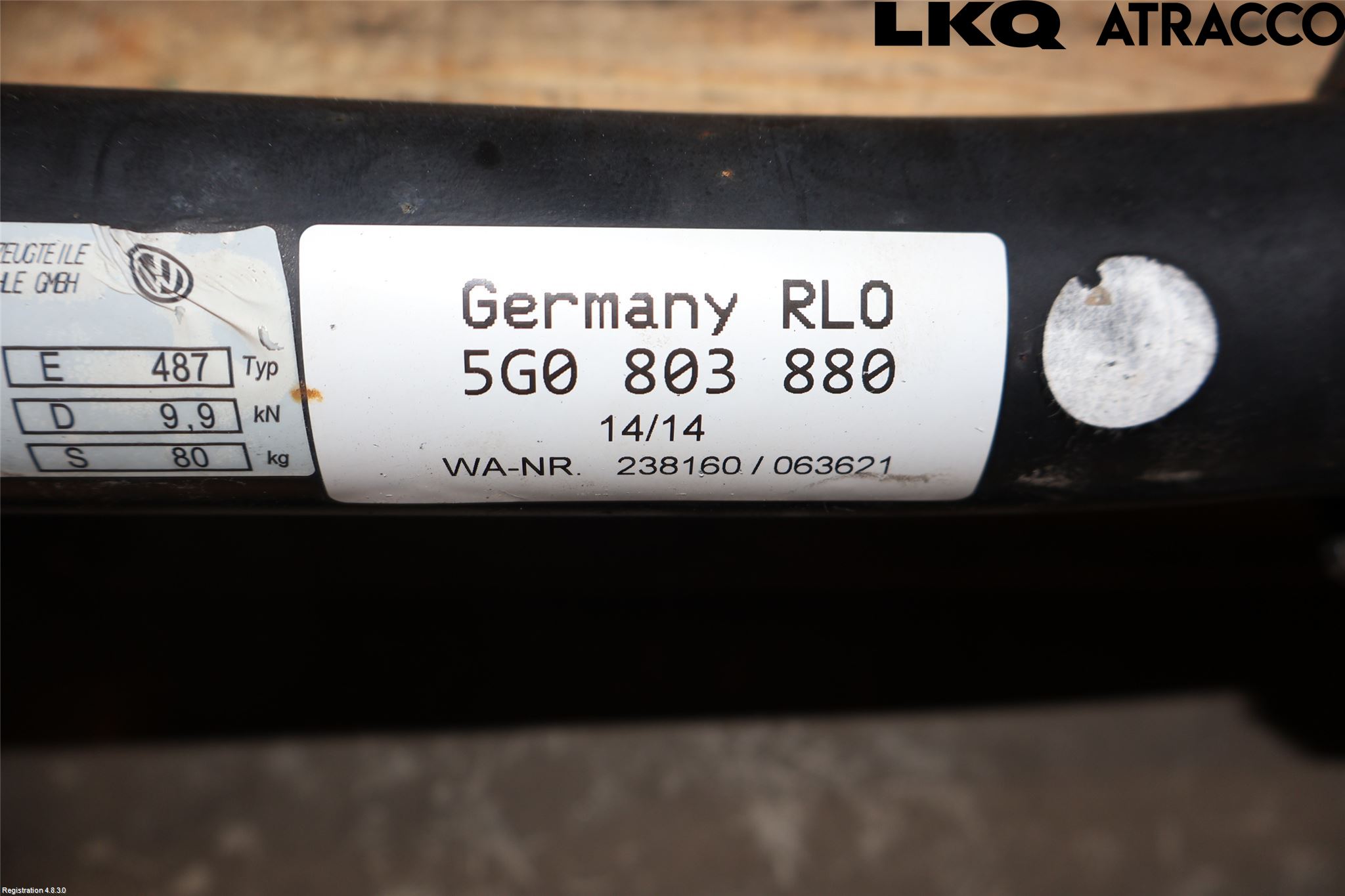 Volkswagen VW GOLF / E-GOLF VII 13-20 Dragkrok