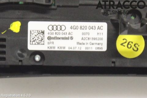 Audi A6/S6 4G 11-18 Ac Styrenhet Ac Manöveren