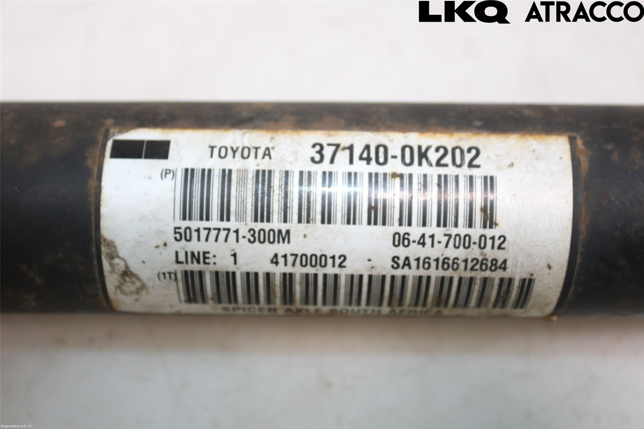 Toyota HILUX 16- Mellanaxel Främre 4Wd