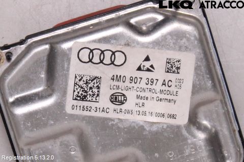 Audi A4/S4 B9 16-19 Styrenhet Strålkastare