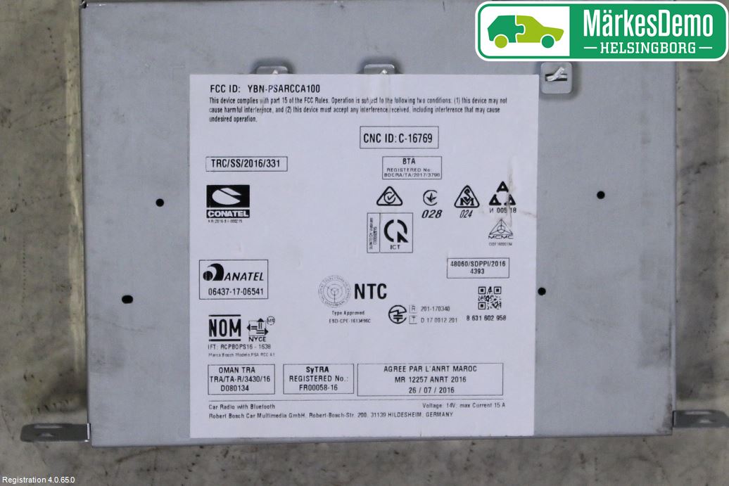 Citroen COTROEN C3 17-24 Radio
