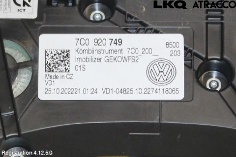 Volkswagen VW CRAFTER II / E-CRAFTER 17- Instrument Komb