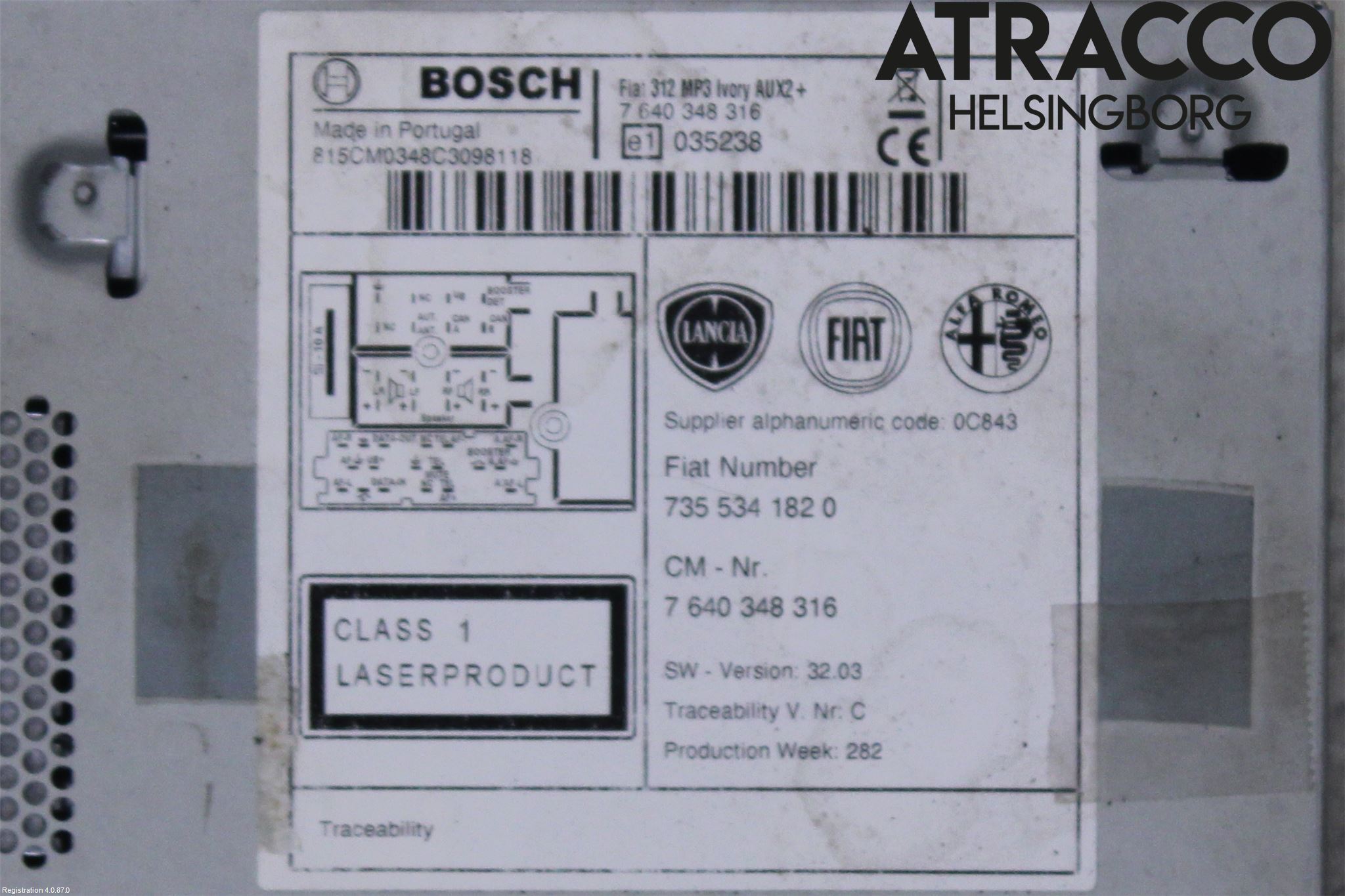 Fiat 500 07- Cd Radio - Multimediapanel