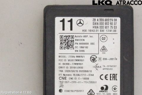 Mercedes-Benz MB E-KLASS (W213) 16-23 Sensor Aktivt Kollisionsskydd